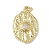 Brass Micro Pave Cubic Zirconia Pendants KK-E110-09G-1