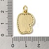 Brass Micro Pave Cubic Zirconia Pendants KK-K354-02G-H-3