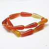 Dyed Teardrop Natural Agate Beads Strands X-G-I182-03-3