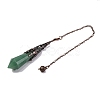 Natural Green Aventurine Pointed Dowsing Pendulum Big Pendants G-H285-06R-A17-4