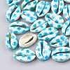 Printed Cowrie Shell Beads X-SHEL-S274-03D-1