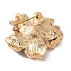 KC Gold Plated Alloy Crystal Rhinestone Brooches JEWB-L017-06KCG-2