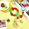 CHGCRAFT 12Pcs 6 Style Food Grade Eco-Friendly Silicone Beads SIL-CA0001-32-5