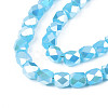 Electroplate Glass Beads Strands X-EGLA-N002-13-A05-3