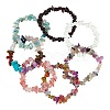 7Pcs 7 Styles Unisex Chip Natural & Synthetic Gemstone Beaded Stretch Bracelets Sets BJEW-SZ0001-27-5