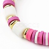 Handmade Polymer Clay Beads Stretch Bracelets Sets BJEW-JB06353-01-9