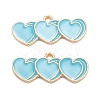 Alloy Enamel Pendants ENAM-O048-01KCG-C-1