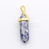 Natural & Synthetic Mixed Stone Bullet Pointed Pendants G-P053-G33-2