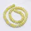Natural Lemon Jade Beads Strands X-G-G697-H17-2