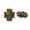 Tibetan Style Alloy Cross with Jesus Alloy Pendants for Easter Jewelry K0P62071-3