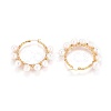 304 Stainless Steel Hoop Earrings EJEW-F240-01G-2