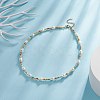 Acrylic Imitation Pearl & Glass Seed Beaded Necklace for Women NJEW-JN04277-2