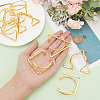 DELORIGIN 4Pcs 2 Style Iron Napkin Rings AJEW-DR0001-16-4