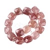 Natural Strawberry Quartz Beads Strands G-T138-153-2