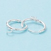 201 Stainless Steel Huggie Hoop Earring Findings STAS-P283-01Q-S-2