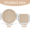 Round & Square MDF Wood Boards TOOL-WH0053-08-2