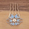 Alloy Hair Comb Findings PW-WGAD31C-06-1