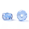 Transparent Electroplate Glass Beads Strands EGLA-YWC0001-8mm-02-4