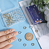 SUNNYCLUE 60Pcs 2 Colors Brass Bead Frames KK-SC0004-63-3