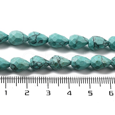 Synthetic Turquoise Beads Strands G-P520-B27-01-1