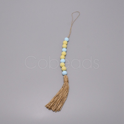 Fringed Beaded Pendant Decoration HJEW-TAC0012-18-1