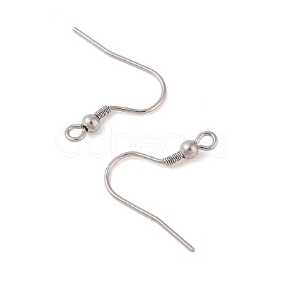 Tarnish Resistant 316 Surgical Stainless Steel Earring Hooks STAS-N106-06P-1