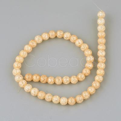 Synthetic Crackle Quartz Beads Strands GLAA-S134-12mm-07-1