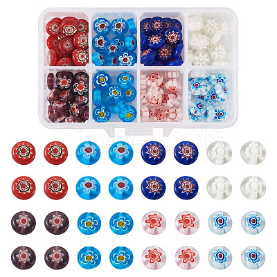 Craftdady Handmade Millefiori Glass Beads LK-CD0001-002-1