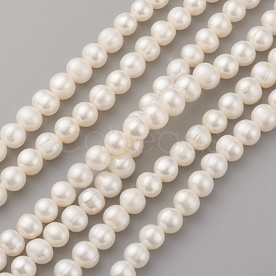 Natural Cultured Freshwater Pearl Beads Strands PEAR-G007-18-1