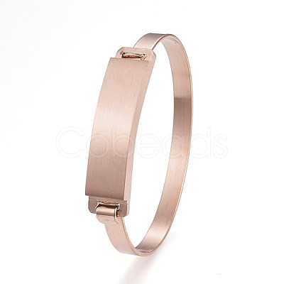 304 Stainless Steel ID Bangles BJEW-F354-12RG-1