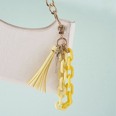 Chain Link Wristlet Keychain HJEW-SW00013-01-1