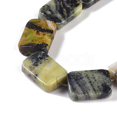 Natural Yellow Turquoise(Jasper) Beads Strands G-M420-M08-02-1