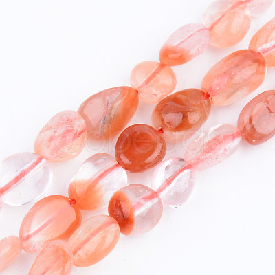 Natural Quartz Beads Strands X-G-S359-149A-1