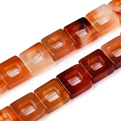 Natural Red Agate Beads Strands G-N342-102A-1