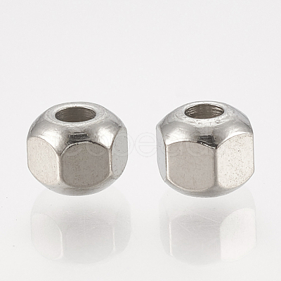 Tarnish Resistant Eco-Friendly 201 Stainless Steel Beads X-STAS-S104-02-1