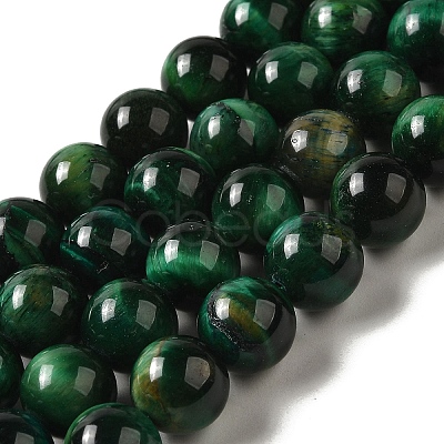 Dyed Natural Tiger Eye Beads Strands G-G102-A01-04-1