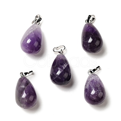 Natural Amethyst Pendants G-I332-05P-12-1