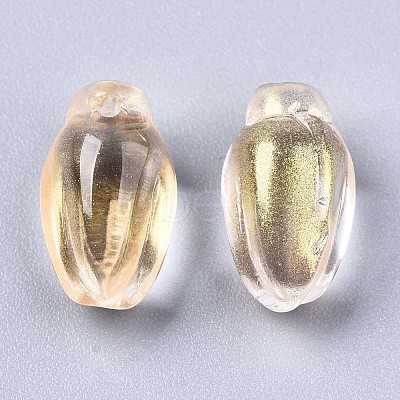 Transparent Spray Painted Glass Beads GLAA-N035-013-I01-1