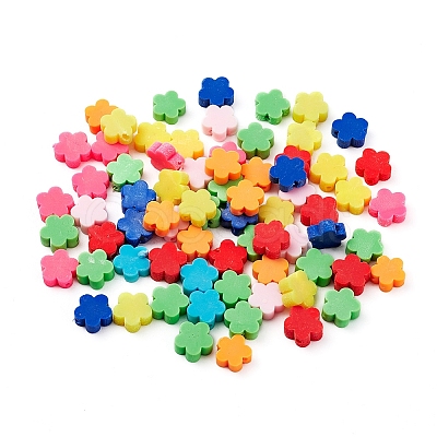 80Pcs 8 Colors Handmade Polymer Clay Beads CLAY-YW0001-42-1