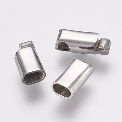 Tarnish Resistant 304 Stainless Steel Magnetic Clasps with Glue-in Ends STAS-F122-04P-1