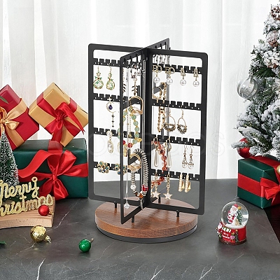 Rotatable Iron Jewelry Display Rack PW-WG65545-01-1