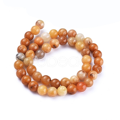 Natural Gemstone Beads Strands G-F591-03M1-8mm-1