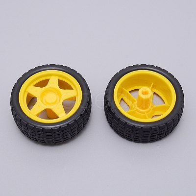 PVC Wheel Robot Toy Accessories FIND-WH0062-15-1