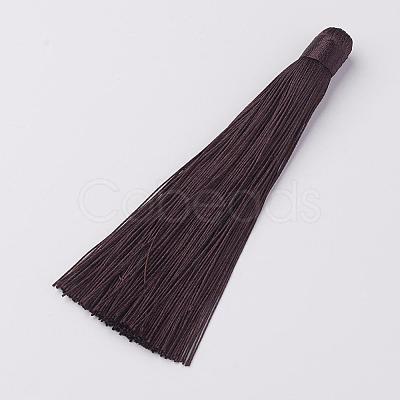 Nylon Tassels Big Pendant Decorations HJEW-G010-B12-1