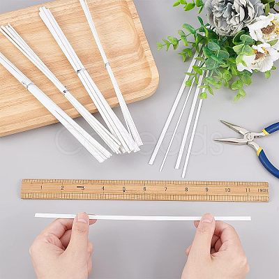 Olycraft 8 Sets 4 Styles ABS Plastic Square Bar Rods DIY-OC0008-29-1