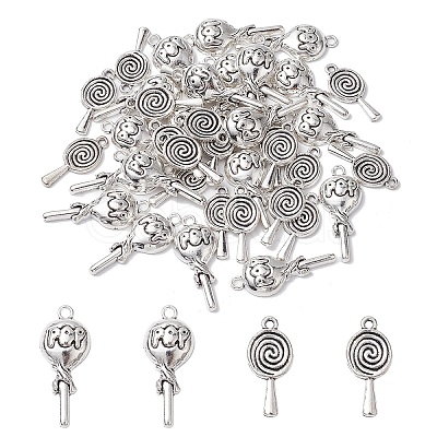 40Pcs 2 Styles Tibetan Style Alloy Pendants TIBEP-YW0001-78-1