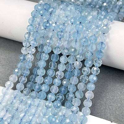 Natural Aquamarine Beads Strands G-L587-A02-02-1