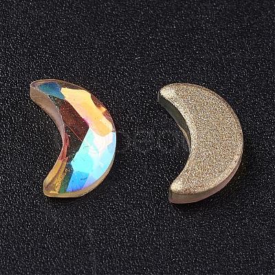 Faceted K9 Glass Rhinestone Cabochons EGLA-O007-30A-1