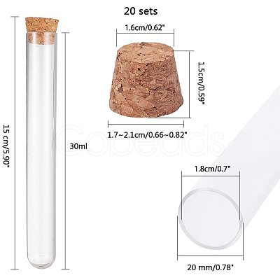 Transparent Plastic Bead Containers CON-PH0001-45-1