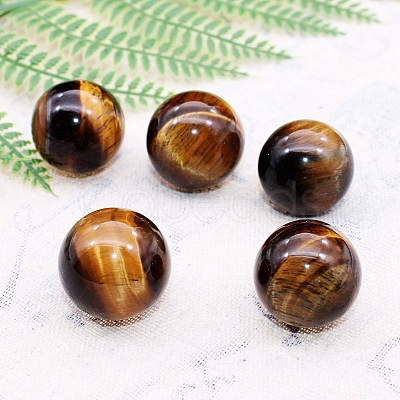 Natural Tiger Eye Round Sphere Polished Beads PW-WG8B13A-01-1